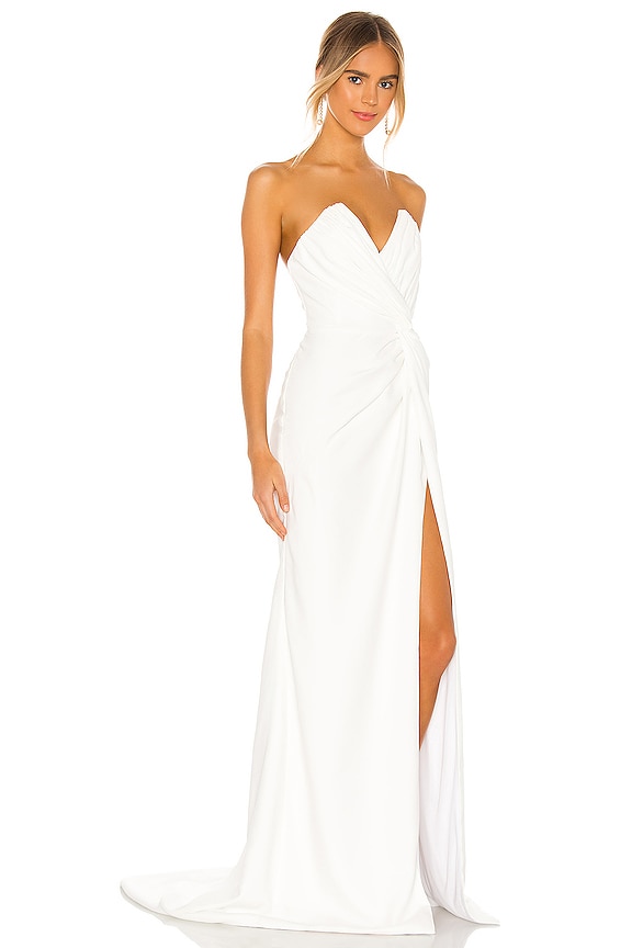 view 2 of 4 X NOEL AND JEAN Wisteria Gown in Ivory