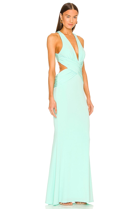 view 2 of 3 Secret Agent Gown in Supercharged Mint