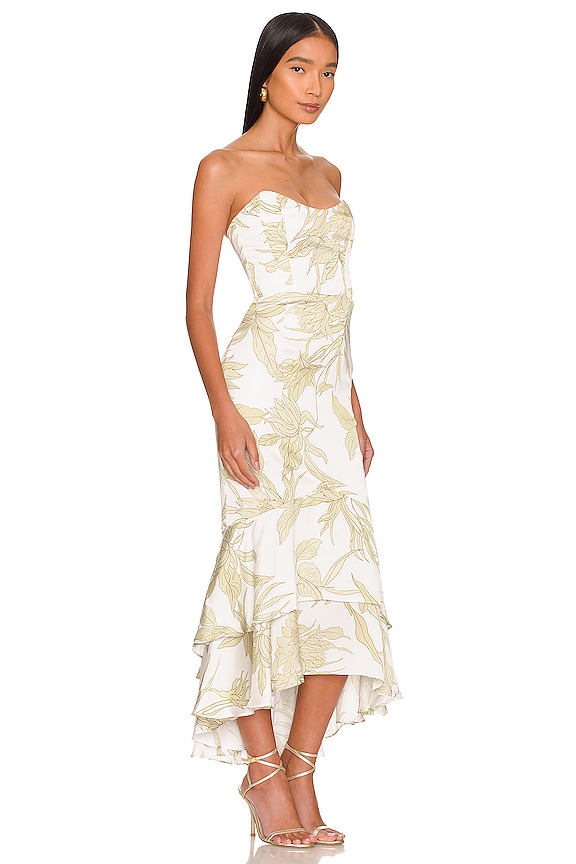 view 2 of 3 CECE ドレス in Green Flora