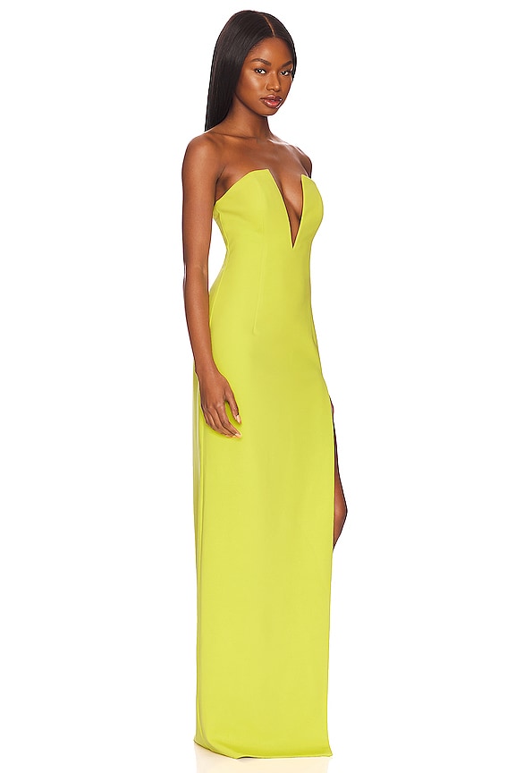 view 2 of 3 Infatuation Gown in Green Chartreuse