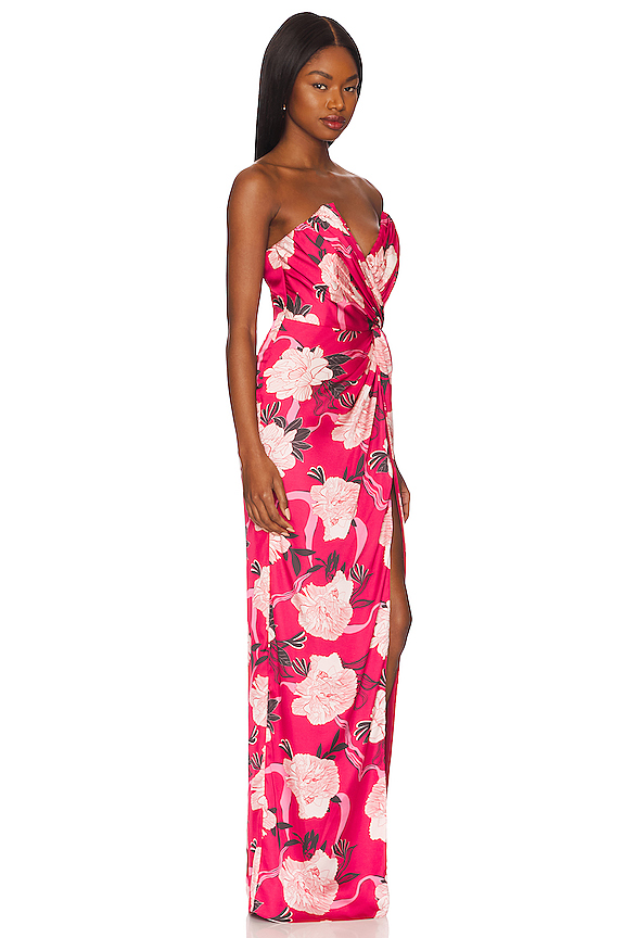 view 2 of 3 VESTIDO LARGO FINN in Brick Floral