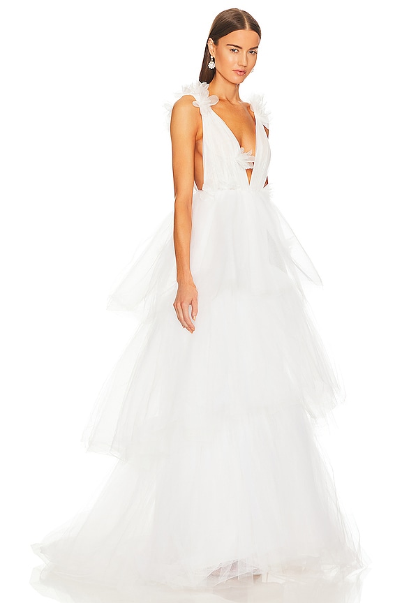 view 2 of 3 VESTIDO LARGO AURORA in Ivory