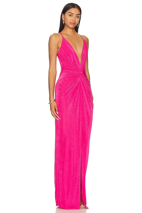 view 2 of 3 ROBE DE SOIRÉE PIXIE in Pink Peacock