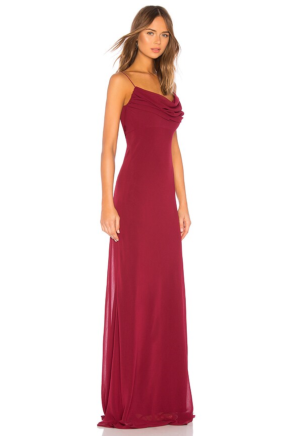 view 2 of 3 VESTIDO LARGO EDEN in Bordeaux