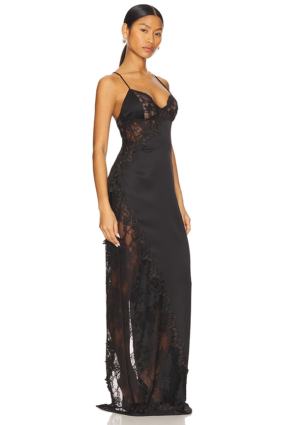 view 2 of 3 SYLVIE 가운 in Black