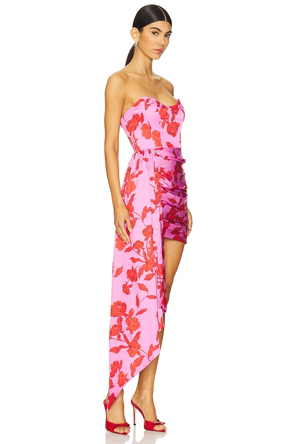 view 2 of 4 VESTIDO CHASING DAWN in Spicy Pink Floral