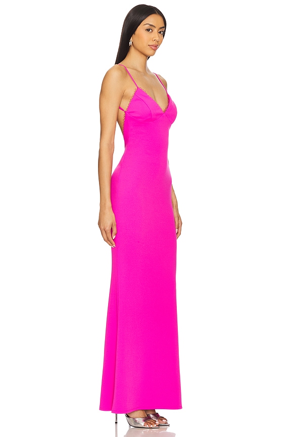 view 2 of 3 Vivian Gown in Electric Pink