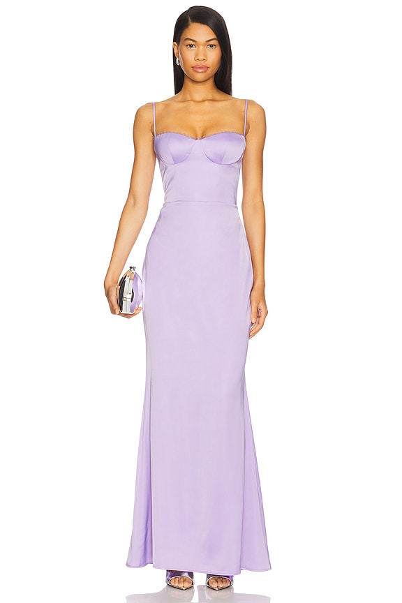 view 1 of 3 Yasmin Gown in Light Amethyst