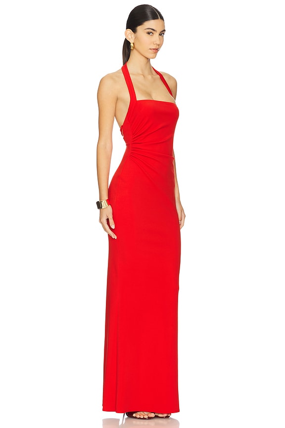 view 2 of 3 VESTIDO LARGO PIPER in Cherry