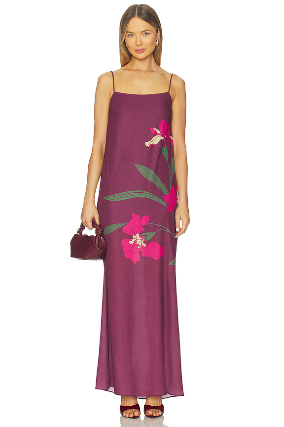 view 2 of 3 Chloe Maxi Dress in Raspberry Iris