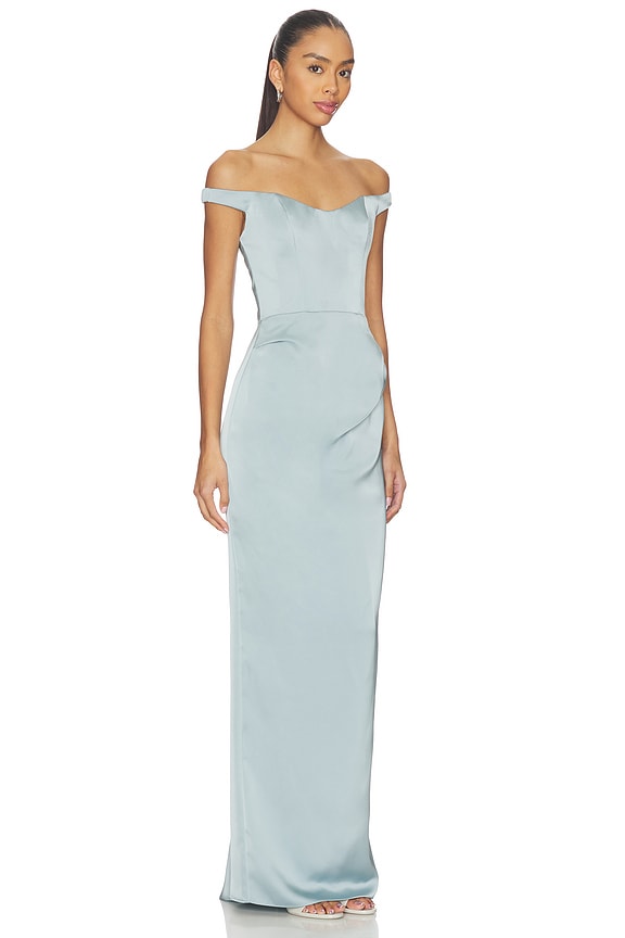 view 2 of 3 Tempest Gown in Silver Mist