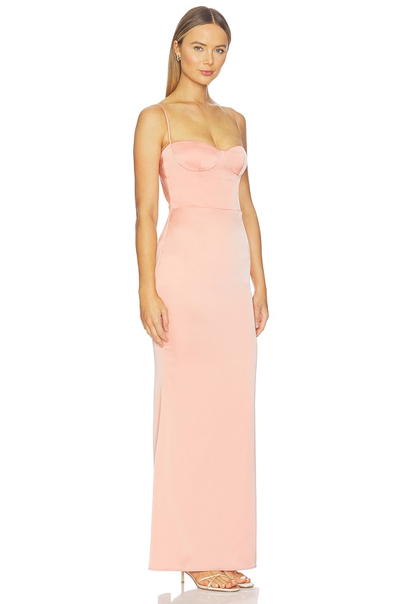 view 2 of 3 Yasmin Gown in Apricot Blush