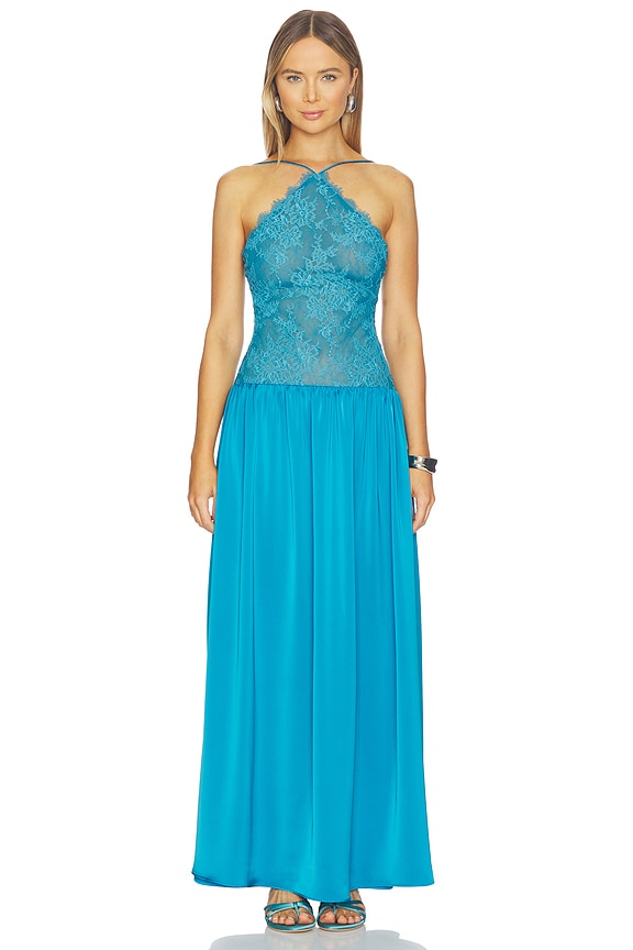 view 1 of 3 Kaya Gown in Deep Lagoon