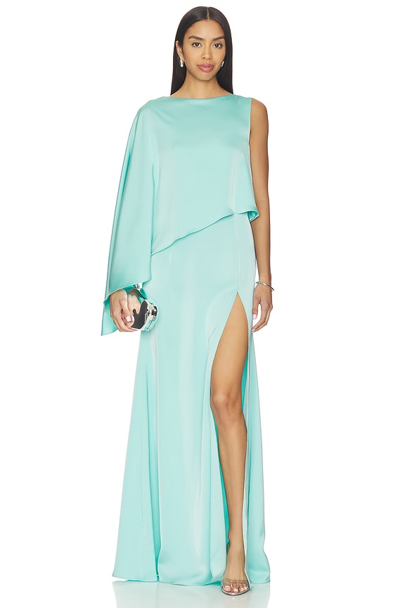 view 1 of 4 Blair Gown in Seafoam Mist