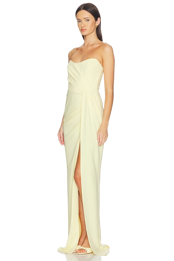 view 2 of 3 Pamela Gown in Butter Yellow