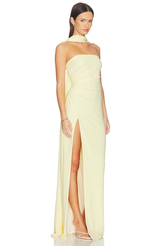 view 2 of 3 ROBE DE SOIRÉE EVIE in Butter Yellow