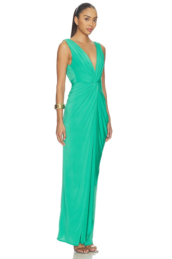 view 2 of 3 VESTIDO LARGO LEO in Kelly Green