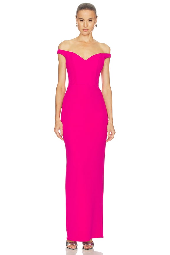 view 1 of 3 ROBE DE SOIRÉE REVERIE in Pink Peacock