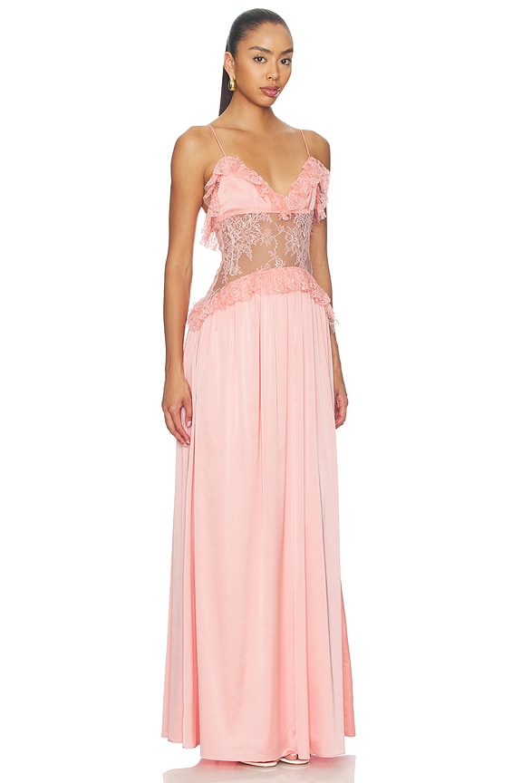 view 2 of 3 VESTIDO LARGO MONICA in Peachy Keen