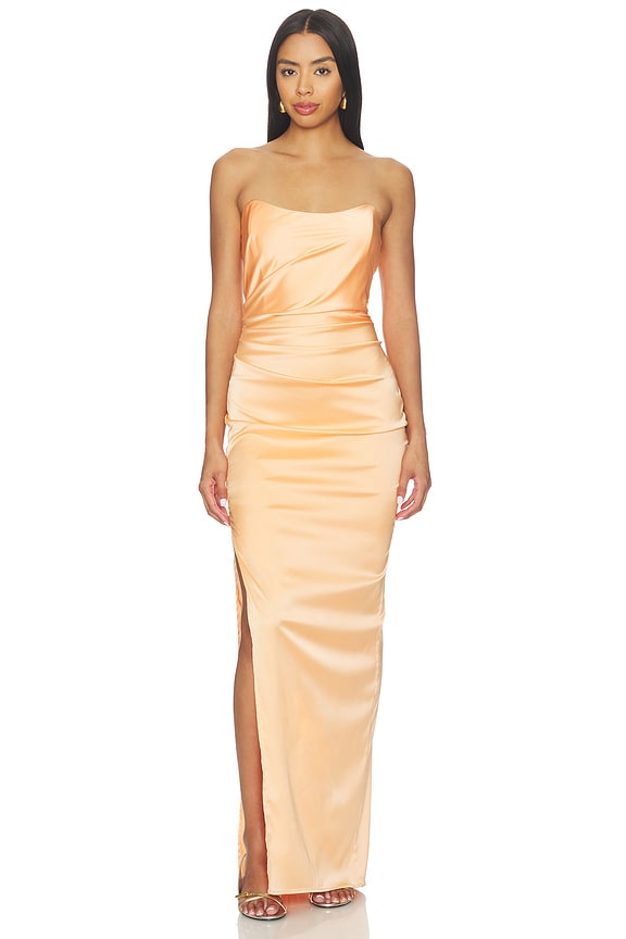 view 1 of 3 ROBE DE SOIRÉE SWAY in Cantaloupe