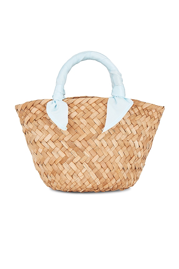 view 2 of 4 BOLSO DE PAJA MINI ROSIE in Baby Blue