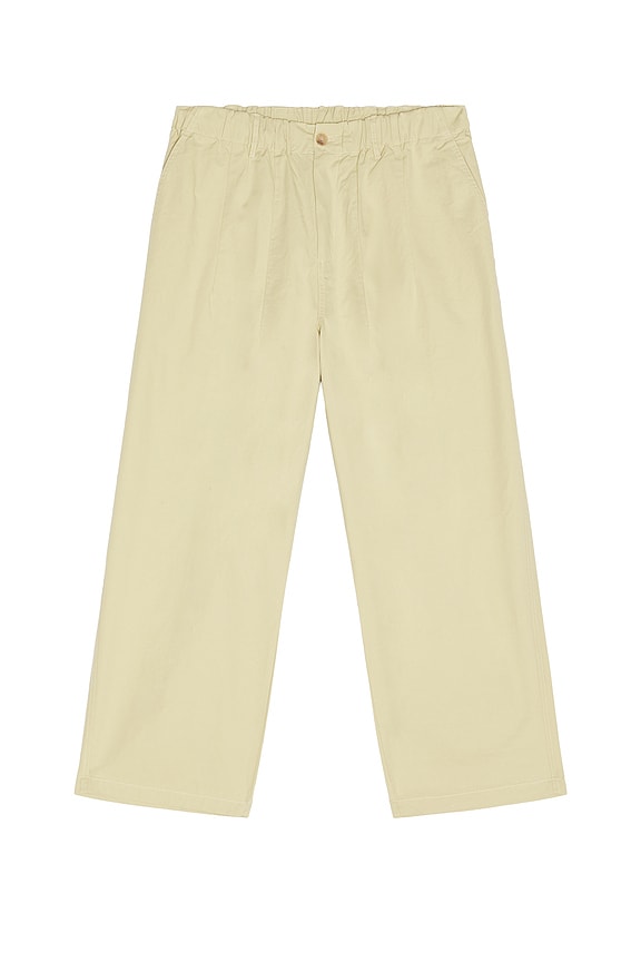 KAPPY DESIGN Pintuck Wide Chino Pants in Beige | REVOLVE