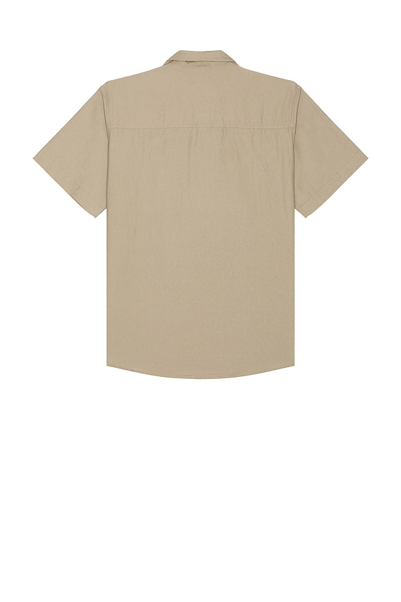 view 2 of 5 Open Collar Shirt in Khaki Beige