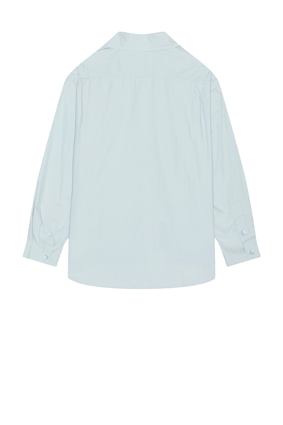 view 2 of 5 Relaxed Cotton Shirt in Sky Blue