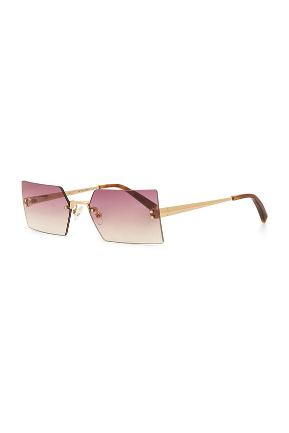 view 2 of 3 GAFAS DE SOL GRACE in Light Gold & Rose Gradient