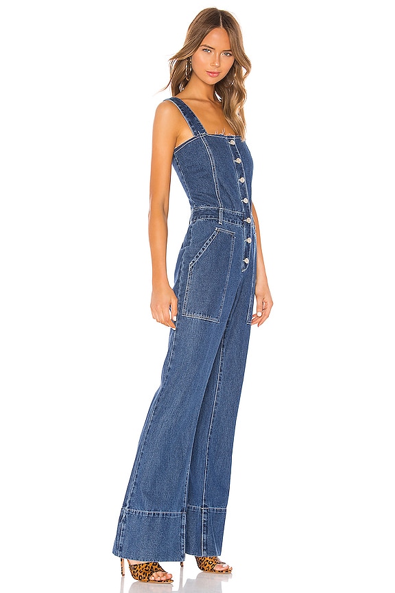view 2 of 3 Fashion Denim Jumpsuit in Medium Wash