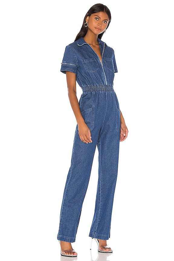 view 2 of 3 Charlie Fashion Denim Jumpsuit in Soho Wash