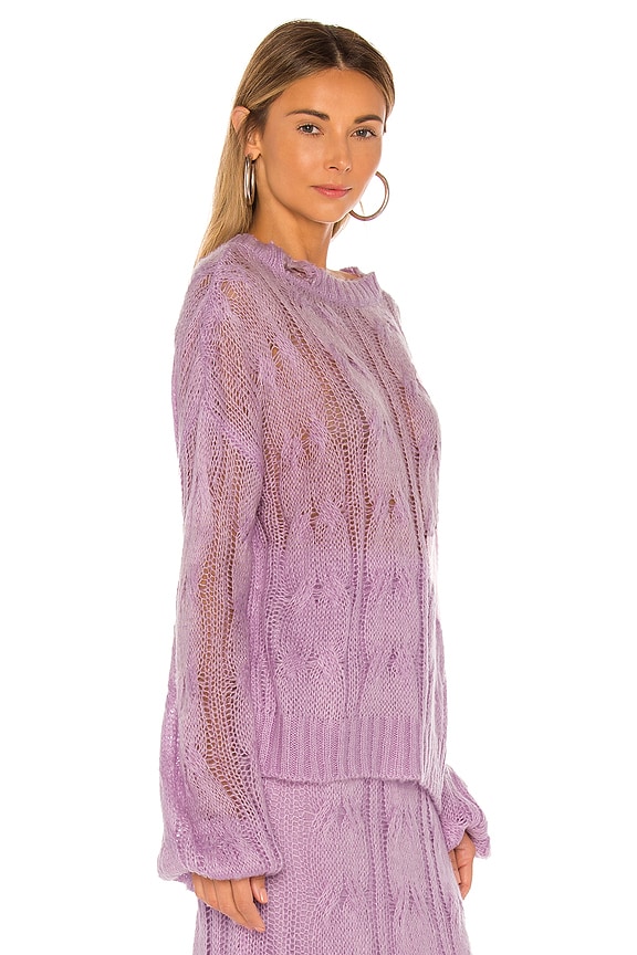 view 2 of 4 Ripped Sweater in Lilac