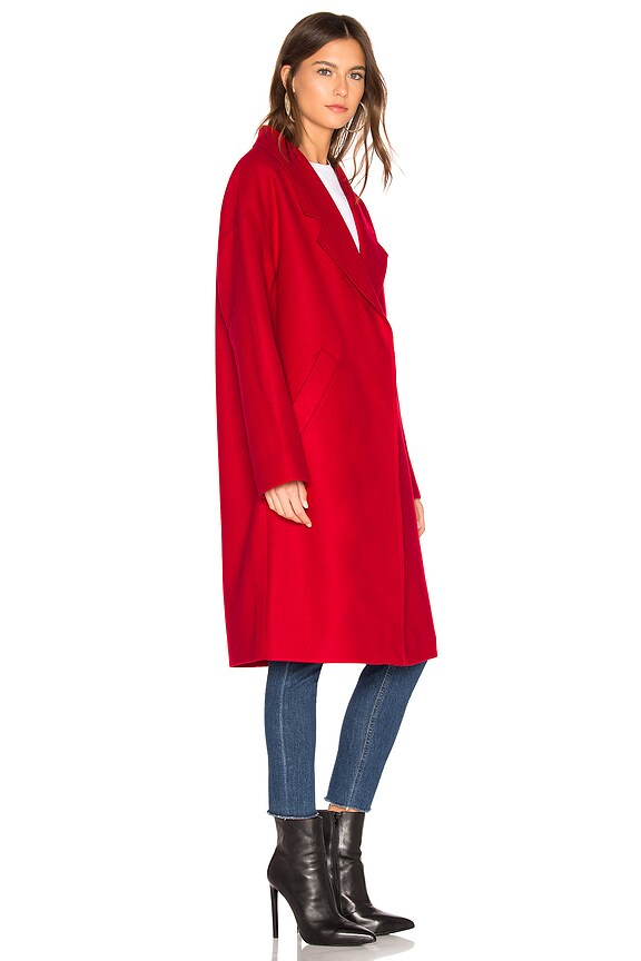 view 2 of 3 Wool Overcoat in Red
