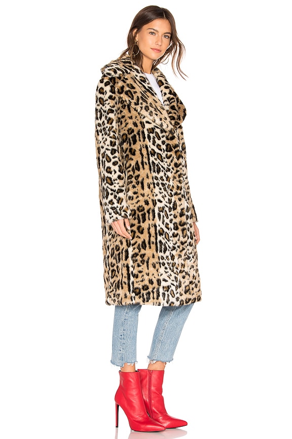 view 2 of 3 ABRIGO PIEL SINTÉTICA in Leopard
