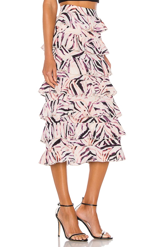 view 2 of 4 Ruffle Skirt in Zebra