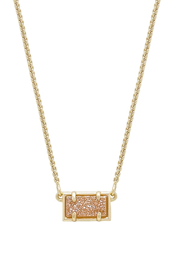 view 1 of 2 Pattie Necklace in Gold & Sand Drusy