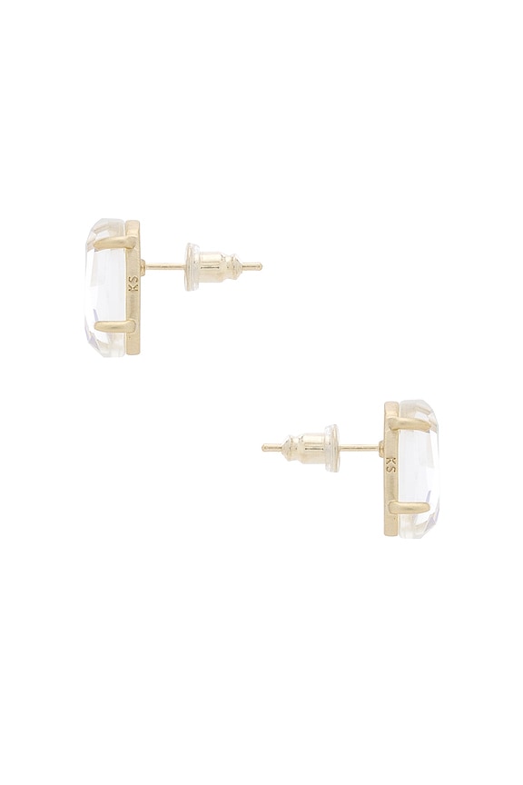 view 2 of 2 PENDIENTES BETTY in Gold Dichroic Glass