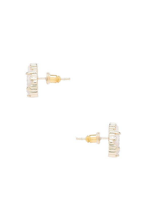 view 2 of 2 Tessa Earring in Gold Iridescent & Drusy