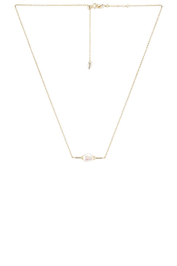 view 1 of 2 Emberly Necklace in Gold Baroque Pearl