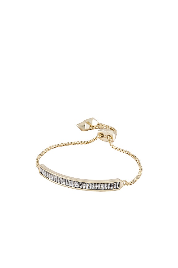 view 1 of 2 Jack Delicate Chain Bracelet in Gold Clear Crystal