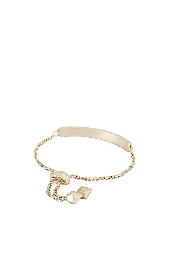 view 2 of 2 Jack Delicate Chain Bracelet in Gold Clear Crystal