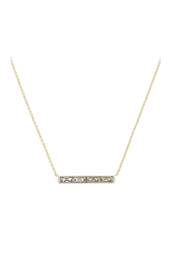 view 2 of 2 ОЖЕРЕЛЬЕ JACK in Gold White Crystal