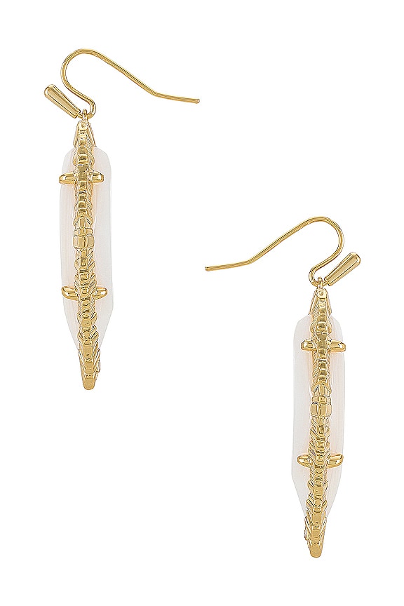 view 2 of 2 BOUCLES D'OREILLES TESSA in Gold White Mussel
