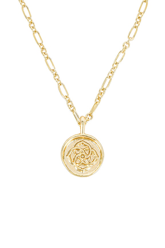 view 2 of 2 Dira Coin Pendant Necklace in Gold