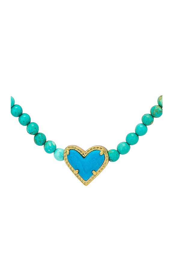 view 2 of 2 Ari Necklace in Gold & Turquoise