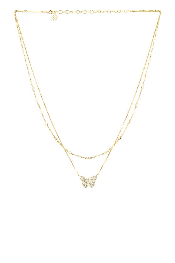 Kendra Scott Hadley Butterfly Necklace In Gold 