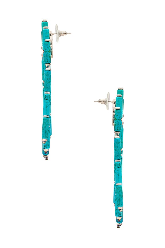view 2 of 2 Ember Statement Earrings in Turquoise
