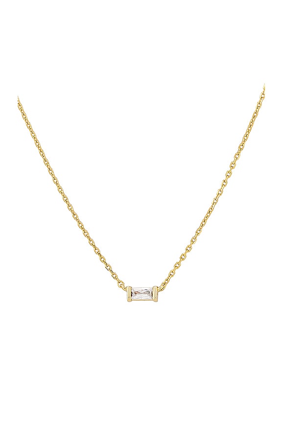 view 2 of 2 SAUTOIR PENDENTIF JULIETTE in Gold, White, & Crystal