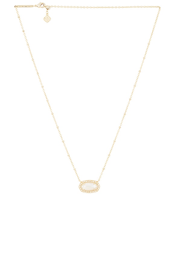 view 1 of 2 SAUTOIR PENDENTIF ELISA in Gold Ivory Mop