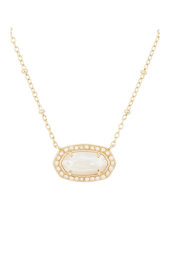 view 2 of 2 SAUTOIR PENDENTIF ELISA in Gold Ivory Mop